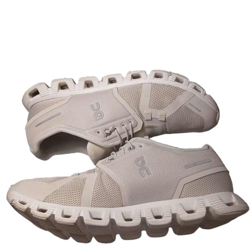 On Running Womens Cream Athletic Shoes